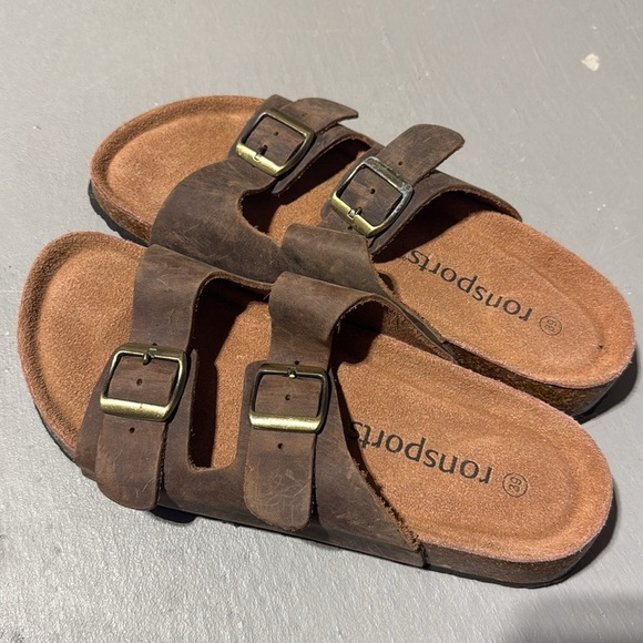 Ronsports Brown Leather Sandals Size EU39 - Picture 3 of 9